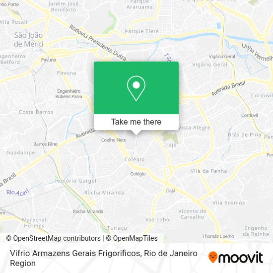 Vifrio Armazens Gerais Frigorificos map