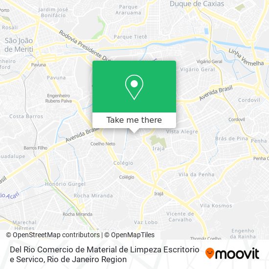 Mapa Del Rio Comercio de Material de Limpeza Escritorio e Servico