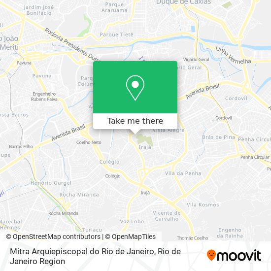 Mitra Arquiepiscopal do Rio de Janeiro map