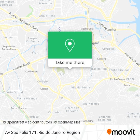 Av São Félix 171 map