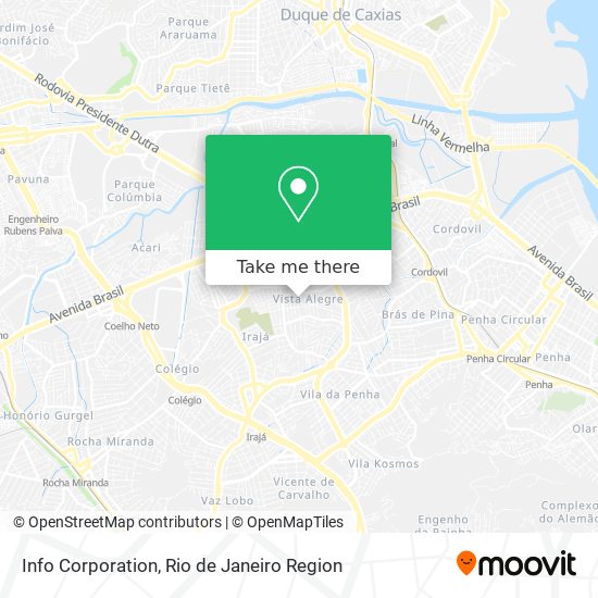 Info Corporation map