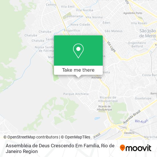 Assembléia de Deus Crescendo Em Família map