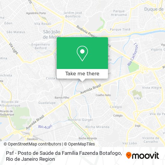 Psf - Posto de Saúde da Família Fazenda Botafogo map