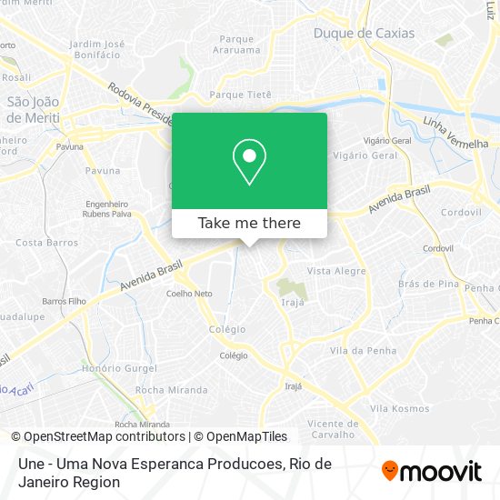 Une - Uma Nova Esperanca Producoes map