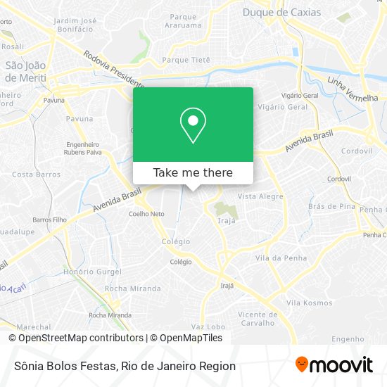Sônia Bolos Festas map