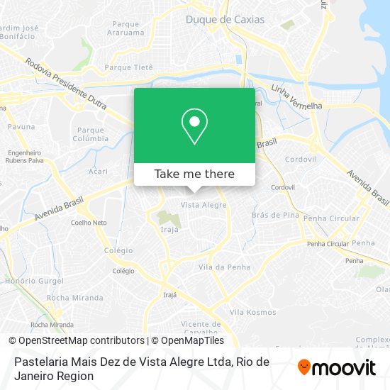 Pastelaria Mais Dez de Vista Alegre Ltda map