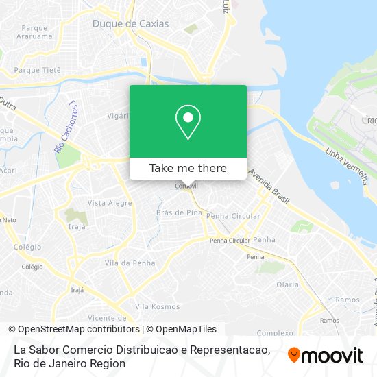 Mapa La Sabor Comercio Distribuicao e Representacao