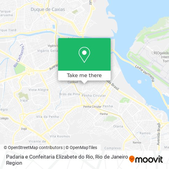 Padaria e Confeitaria Elizabete do Rio map