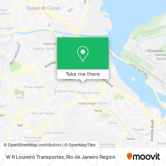 Mapa W R Loureiro Transportes