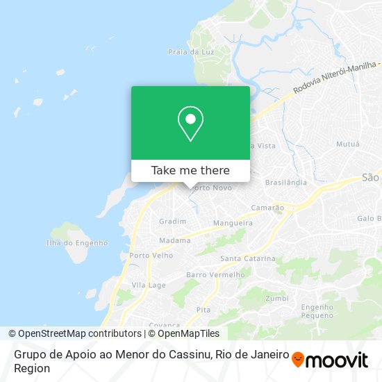 Grupo de Apoio ao Menor do Cassinu map