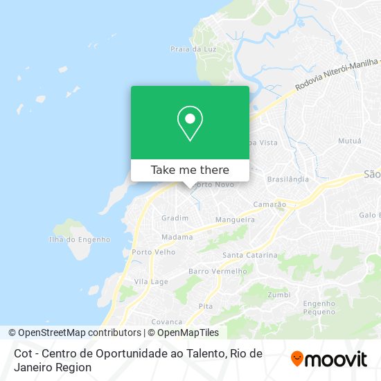 Cot - Centro de Oportunidade ao Talento map