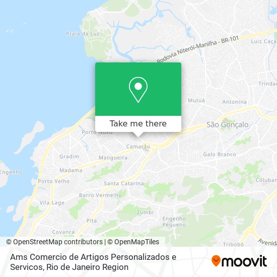 Mapa Ams Comercio de Artigos Personalizados e Servicos