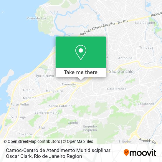 Mapa Camoc-Centro de Atendimento Multidisciplinar Oscar Clark