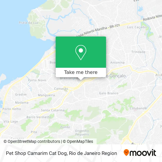 Pet Shop Camarim Cat Dog map