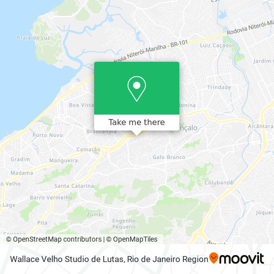 Mapa Wallace Velho Studio de Lutas