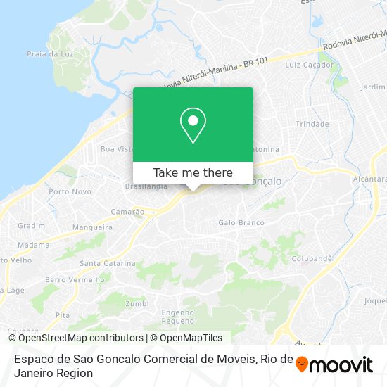 Mapa Espaco de Sao Goncalo Comercial de Moveis