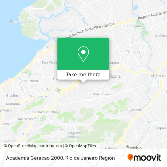 Academia Geracao 2000 map