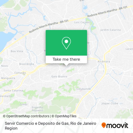 Mapa Servir Comercio e Deposito de Gas