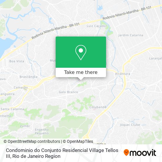 Condominio do Conjunto Residencial Village Tellos III map