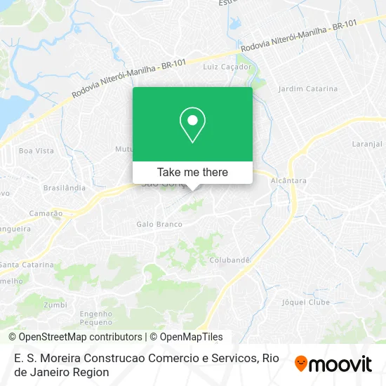 E. S. Moreira Construcao Comercio e Servicos map