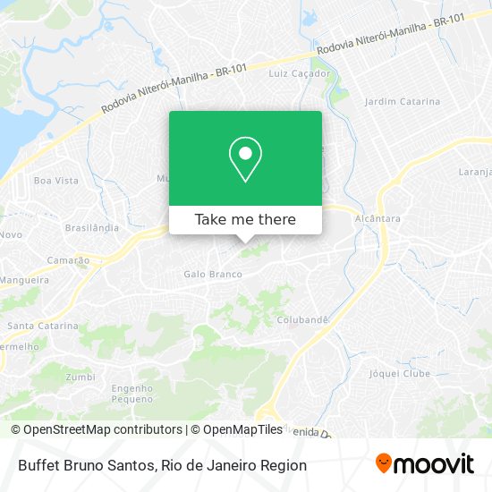 Buffet Bruno Santos map