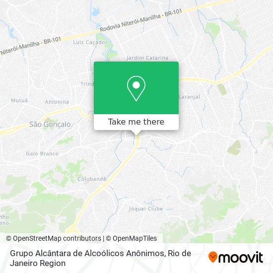 Grupo Alcântara de Alcoólicos Anônimos map