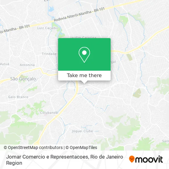 Jomar Comercio e Representacoes map