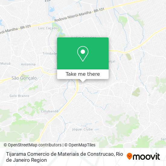 Mapa Tijarama Comercio de Materiais de Construcao