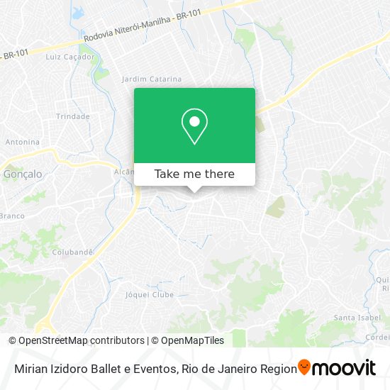 Mapa Mirian Izidoro Ballet e Eventos