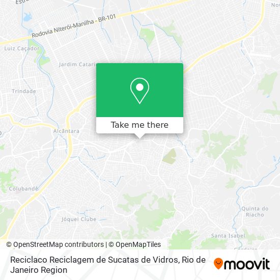 Reciclaco Reciclagem de Sucatas de Vidros map