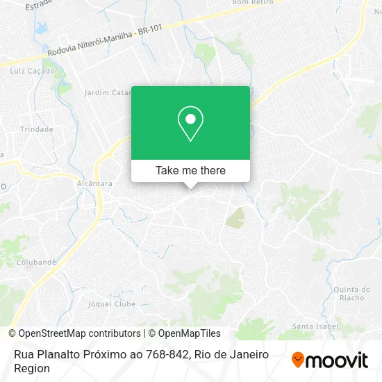 Rua Planalto Próximo ao 768-842 map