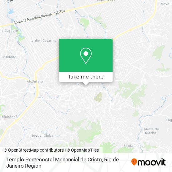 Templo Pentecostal Manancial de Cristo map