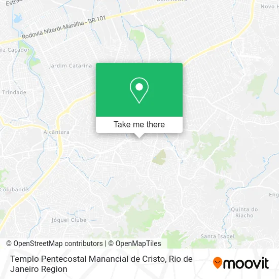 Templo Pentecostal Manancial de Cristo map