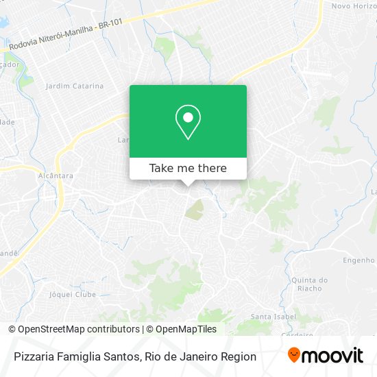 Pizzaria Famiglia Santos map