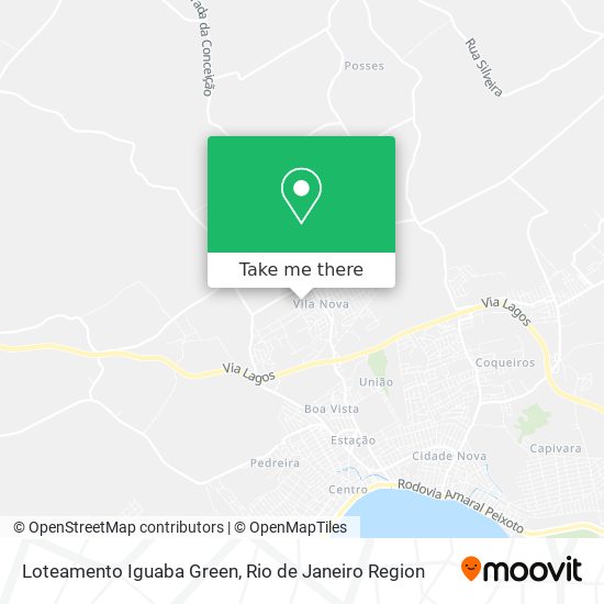 Loteamento Iguaba Green map