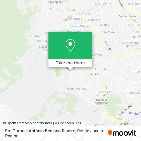 Em Coronel Antônio Benigno Ribeiro map