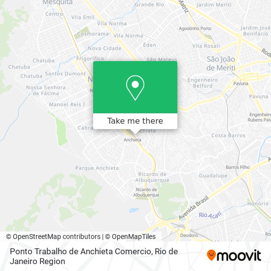 Mapa Ponto Trabalho de Anchieta Comercio