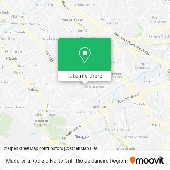 Madureira Rodizio Norte Grill map