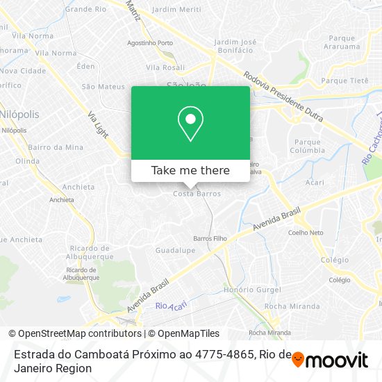 Estrada do Camboatá Próximo ao 4775-4865 map