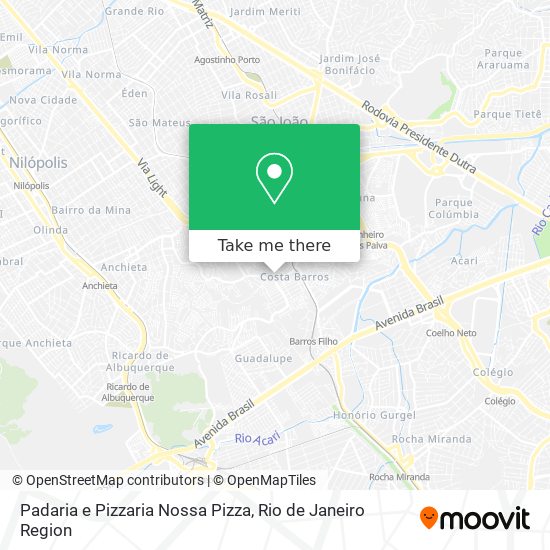 Padaria e Pizzaria Nossa Pizza map