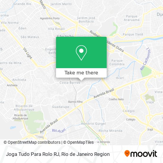 Joga Tudo Para Rolo RJ map