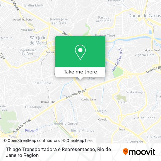 Thiago Transportadora e Representacao map