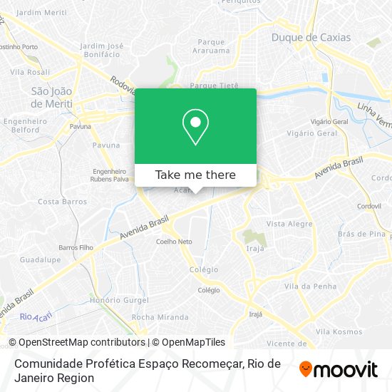 Comunidade Profética Espaço Recomeçar map
