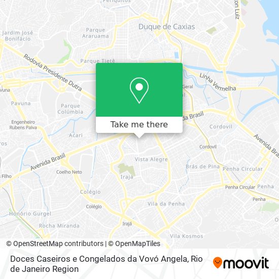 Doces Caseiros e Congelados da Vovó Angela map