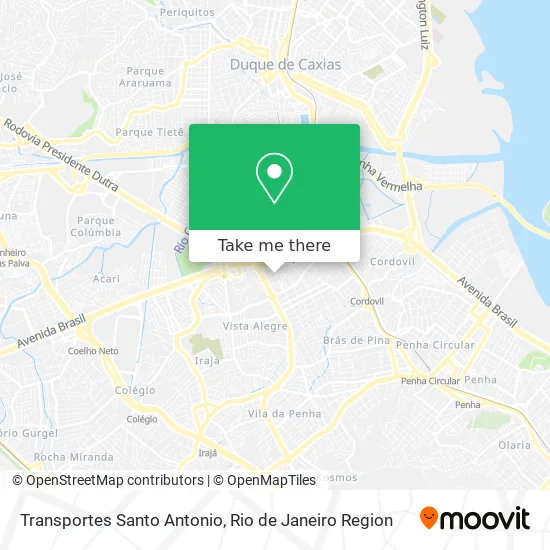 Transportes Santo Antonio map