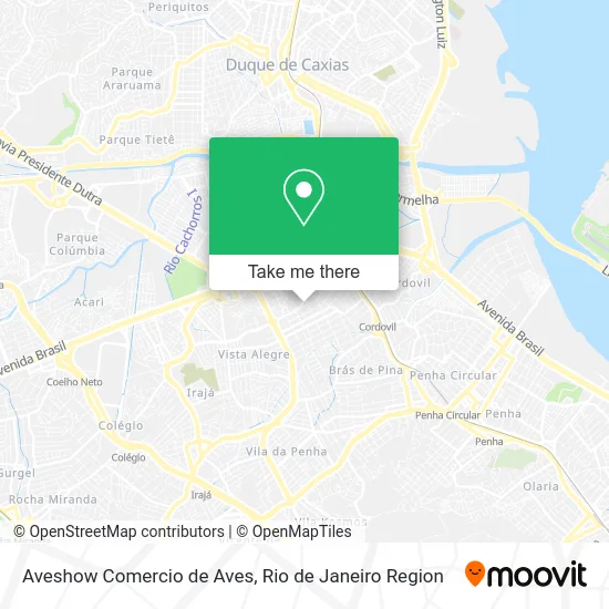 Aveshow Comercio de Aves map