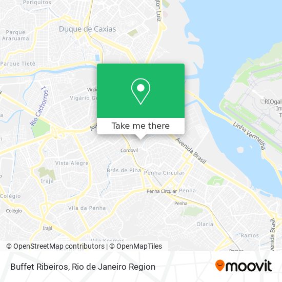 Buffet Ribeiros map