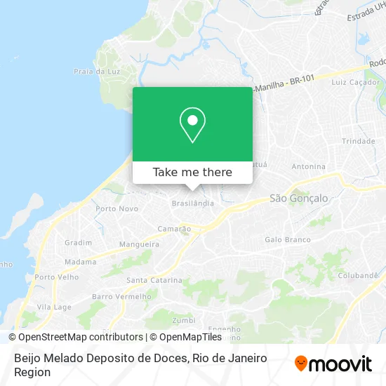 Beijo Melado Deposito de Doces map