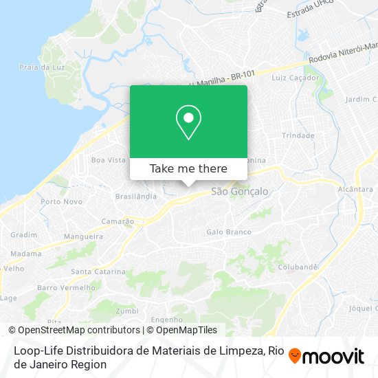 Mapa Loop-Life Distribuidora de Materiais de Limpeza