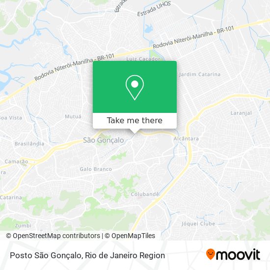 Mapa Posto São Gonçalo